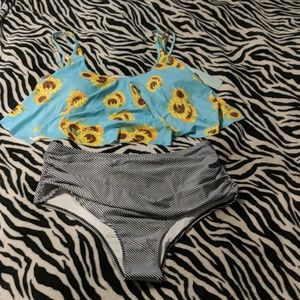 Sunflower bathing suit xxl size 12/14